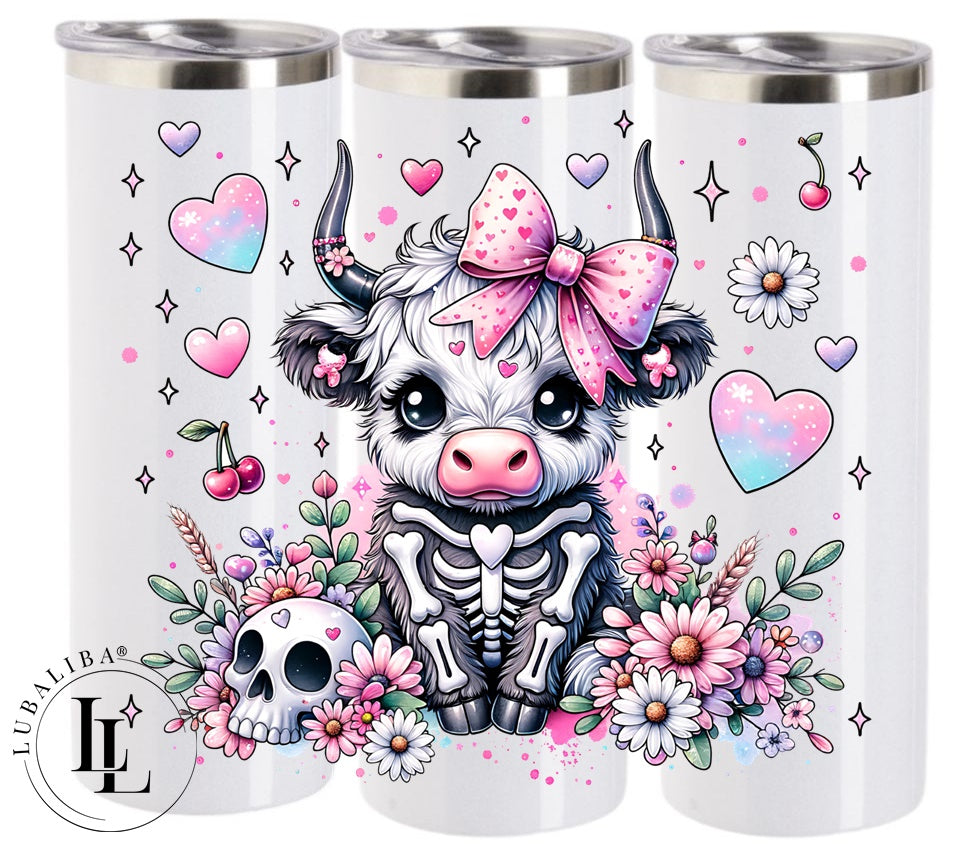 TUMBLER " Halloween Cow Pink " ArtNr.: KAA